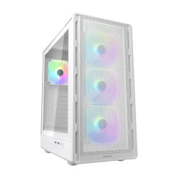Кутия за компютър COUGAR AIRFACE PURE RGB, Mid Tower, White
