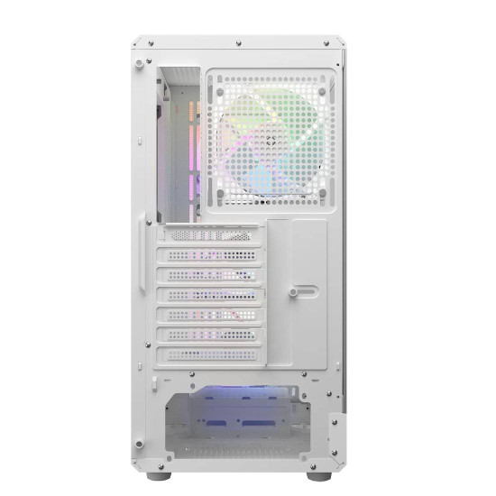 Кутия за компютър COUGAR AIRFACE PURE RGB, Mid Tower, White
