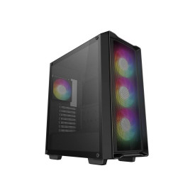 Кутия за компютър DeepCool CC560 MESH V2, Mid Tower, мрежест панел, Black