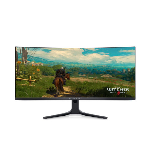 Монитор Alienware AW3423DWF, 34.18 инча, QHD 3440x1440, QD-OLED, 165Hz, AR ComfortView, 21:9, 1000cd/m², 1M:1, 178/178, 0.1ms, 2xHDMI, 2xDP, 2xUSB 3.2 Gen 1