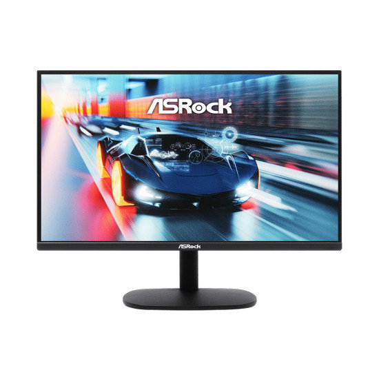 Монитор Asrock CL25FF, 24.5 инча, FHD 1920x1080, IPS, 100Hz, 1ms, 99% sRGB, 1xHDMI 2.0, 1xVGA, Flicker-free, Tilt Adjustment