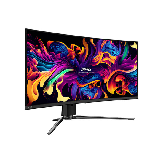 Монитор MSI MPG 341CQPX QD OLED, 34 инча, Curved QD-OLED, 3440x1440, 240Hz, 0.03ms GTG, HDMI 2.1, USB Type-C