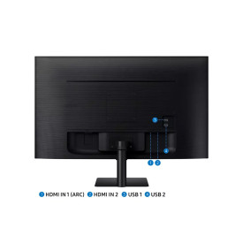 Монитор Samsung M5 M50D FHD LS27DM500EUXDU, 27 инча, FHD 1920x1080, 60Hz, 4ms, 2xHDMI, 2xUSB-A, Wi-Fi