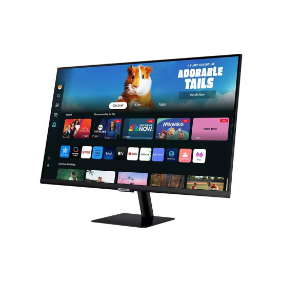 Монитор Samsung M5 M50D FHD LS27DM500EUXDU, 27 инча, FHD 1920x1080, 60Hz, 4ms, 2xHDMI, 2xUSB-A, Wi-Fi