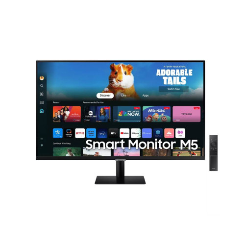 Монитор Samsung M5 M50D FHD LS27DM500EUXDU, 27 инча, FHD 1920x1080, 60Hz, 4ms, 2xHDMI, 2xUSB-A, Wi-Fi