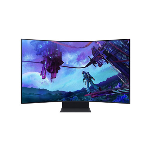 Монитор Samsung Odyssey Ark 2nd Gen G97NC, 55 инча, UHD 4K, Mini LED, VA, 165Hz, 1ms, AMD FreeSync Premium Pro, Multi View, Cockpit Mode