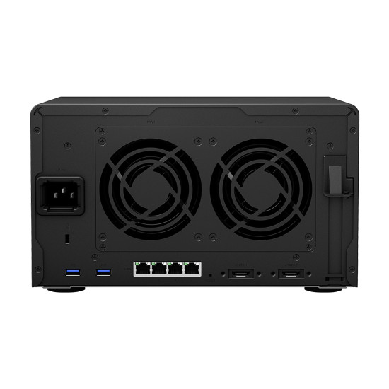 NAS устройство Synology DiskStation DS1621+, 6-bay, AMD Ryzen Quad-Core 2.2 GHz, 4GB DDR4 RAM, 4x RJ-45 1GbE LAN, 3x USB 3.0, 2x eSATA
