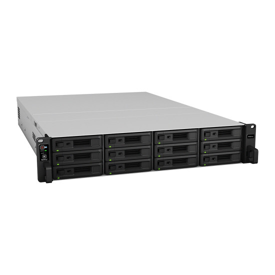 NAS устройство Synology RackStation RS3621RPxs, 12-bay, Intel Xeon D-1531, 8GB DDR4 RAM, 4x RJ-45 1GbE LAN, 2x USB 3.2