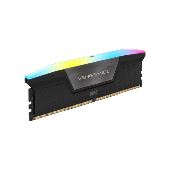 RAM памет Corsair Vengeance RGB, 64GB (2x32GB) DDR5, 6400MT/s, CL32, Kit of 2