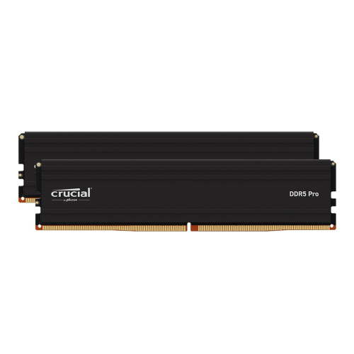 RAM памет Crucial Pro 64GB (2x32GB) DDR5, 5600MT/s, UDIMM, CL46, Black, Kit of 2