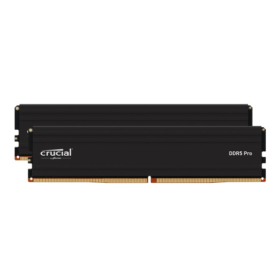 RAM памет Crucial Pro 64GB (2x32GB) DDR5, 5600MT/s, UDIMM, CL46, Black, Kit of 2