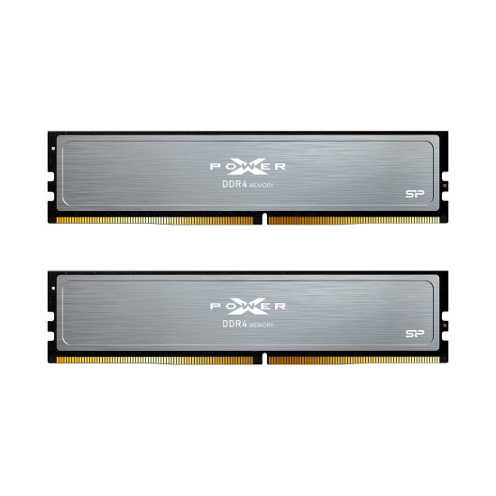 RAM памет Silicon Power XPOWER Pulse SP016GXLZU320BDI DDR4, 16GB (2x8GB), 3200MT/s, CL16, XMP 2.0, UDIMM, Heat Spreader