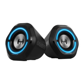 Тонколони EDIFIER G1000, 2.0 стерео, Bluetooth 5.3, USB, AUX, RGB подсветка, 2x2.5W, Black
