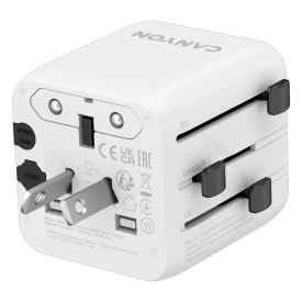 Универсален адаптер CANYON Universal Travel Adapter OnTour One, White