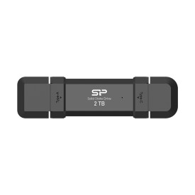 Външен SSD диск Silicon Power DS72, 250 GB, USB-A, USB-C 3.2 Gen 2, Black