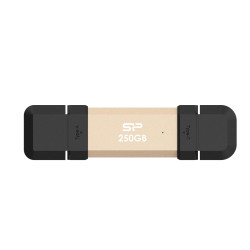 Външен SSD диск Silicon Power DS72 UC3S72, 250 GB, USB 3.2 Gen 2, Gold