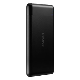 Външна батерия CANYON PB-107, 10000 mAh, PD, QC 3.0, 18W, USB-A, USB-C, Micro USB, Black