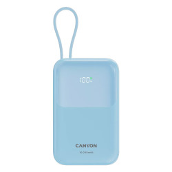 Външна батерия Canyon CNS-CPB101BL, USB-C Power Bank, 10000mAh, QC 3.0, PD 22.5W, Blue