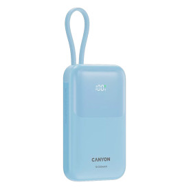 Външна батерия Canyon CNS-CPB101BL, USB-C Power Bank, 10000mAh, QC 3.0, PD 22.5W, Blue