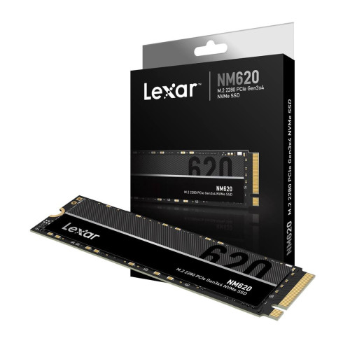 Вътрешен SSD диск Lexar NM620, 2TB, PCIe Gen3x4, NVMe 1.4, до 3300MB/s, M.2 2280