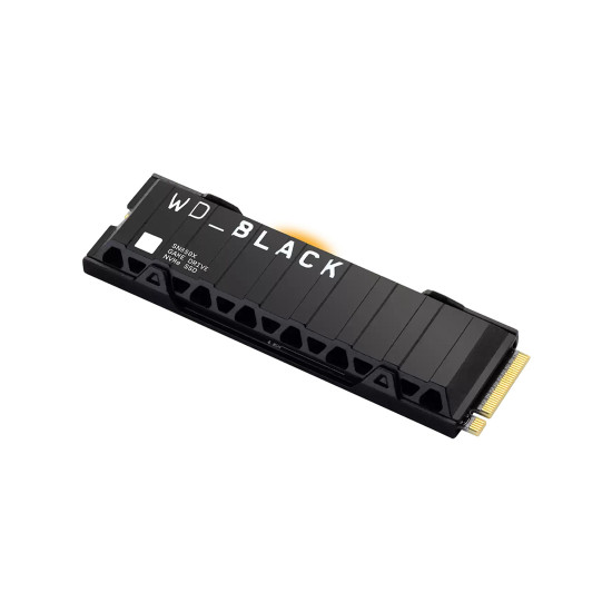 Вътрешен SSD диск WESTERN DIGITAL BLACK SN850X, 2TB, PCIe Gen4x4, NVMe 1.4, M.2 2280, Heatsink