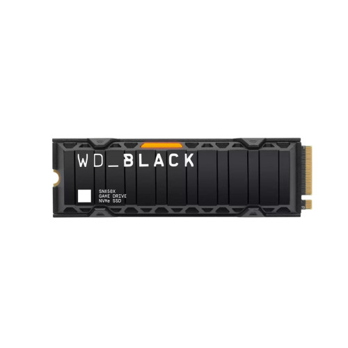 Вътрешен SSD диск WESTERN DIGITAL BLACK SN850X, 2TB, PCIe Gen4x4, NVMe 1.4, M.2 2280, Heatsink