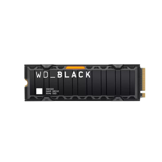 Вътрешен SSD диск WESTERN DIGITAL BLACK SN850X, 2TB, PCIe Gen4x4, NVMe 1.4, M.2 2280, Heatsink