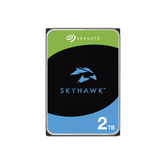 Вътрешен твърд диск Seagate SkyHawk, 2TB, SATA 6Gbps, 3.5 инча, 256MB кеш, 5400 rpm, ST2000VX017