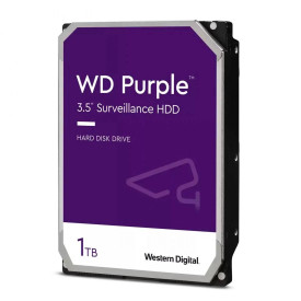 Вътрешен твърд диск Western Digital, 3.5 инча, 1 TB, 64 MB кеш, 5400 RPM, SATA 6 Gb/s, Purple