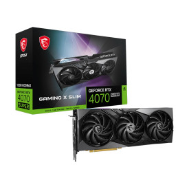 Видеокарта MSI GeForce RTX4070 Super Gaming X Slim, 12GB