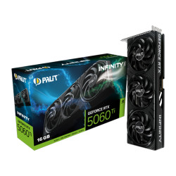Видеокарта PALIT GeForce RTX 5060 Ti Infinity 3, 16GB GDDR7, 192-bit, 1xHDMI 2.1b, 3xDP 2.1b, 650W