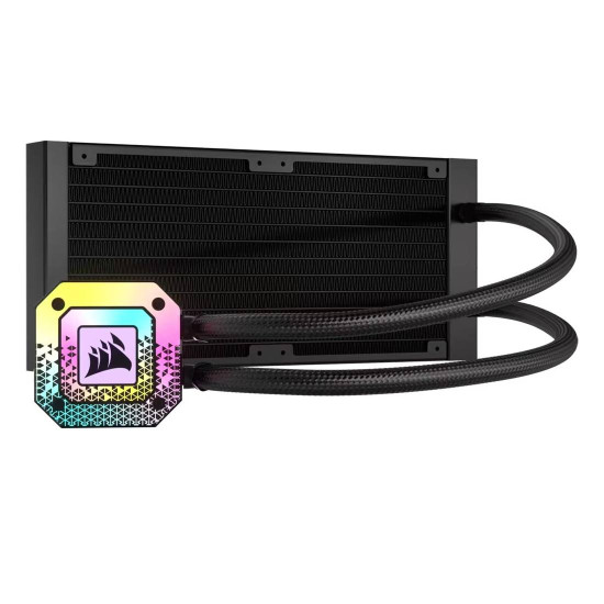 Водно охлаждане за процесор CORSAIR iCUE H100i ELITE CAPELLIX XT, 240mm