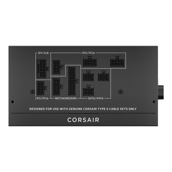 Захранване CORSAIR RM750x SHIFT, 750 W, ATX 3.1, PCIe 5.1, Cybenetics Gold