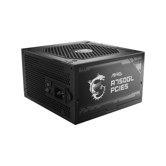 Захранващ блок MSI MAG A750GL PCIE5, 750W, 80 Plus Gold, ATX, Fully Modular