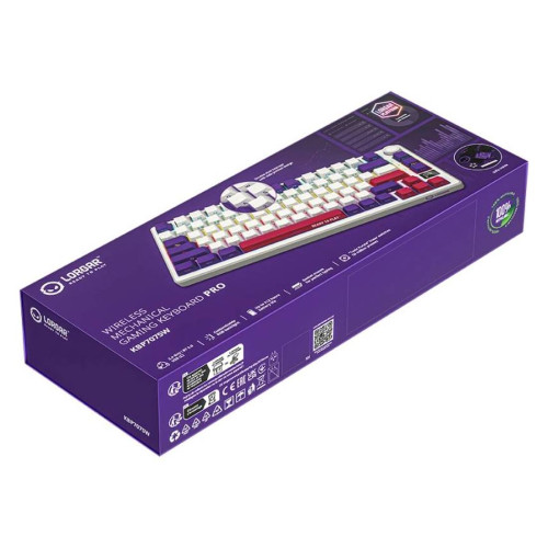Безжична клавиатура LORGAR KBP7075W, White