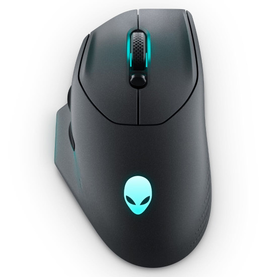 Безжична мишка Alienware Wireless Gaming Mouse, AW620M, Dark Side of the Moon