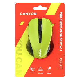 Безжична мишка CANYON MW-1, Yellow