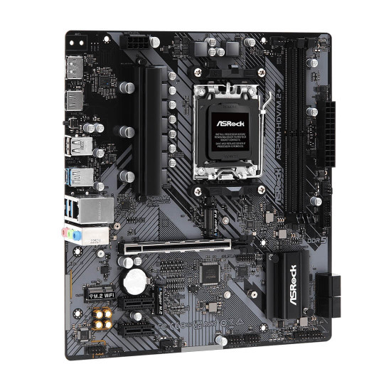 Дънна платка ASRock A620, Micro ATX, AM5, 2x DDR5, AMD A620