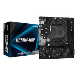 Дънна платка ASRock B550, ATX, AM4, 2x DDR4, 1x PCIe x16