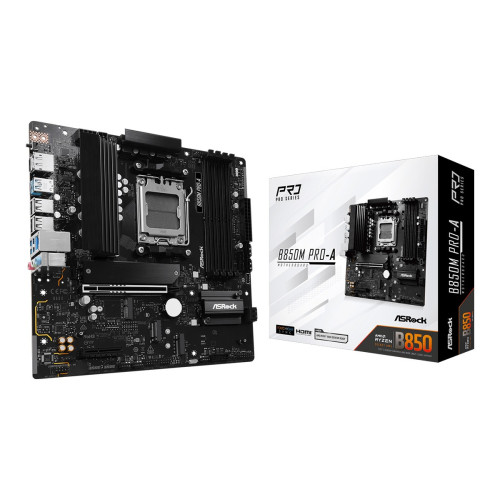 Дънна платка ASRock B850M PRO-A, AMD AM5, 4xDDR5