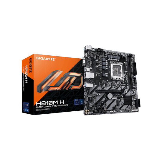 Дънна платка ASRock H810M-H, LGA1851, mATX, DDR5, PCIe 4.0, HDMI, Hyper M.2, USB 3.2, RGB