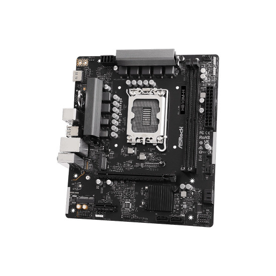 Дънна платка ASRock H810M-H, LGA1851, mATX, DDR5, PCIe 4.0, HDMI, Hyper M.2, USB 3.2, RGB