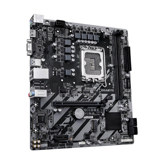 Дънна платка ASRock H810M-H, LGA1851, mATX, DDR5, PCIe 4.0, HDMI, Hyper M.2, USB 3.2, RGB