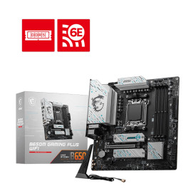 Дънна платка MSI B650M GAMING PLUS WIFI, mATX, AMD Ryzen, Dual Channel DDR5, 1x PCIe x16
