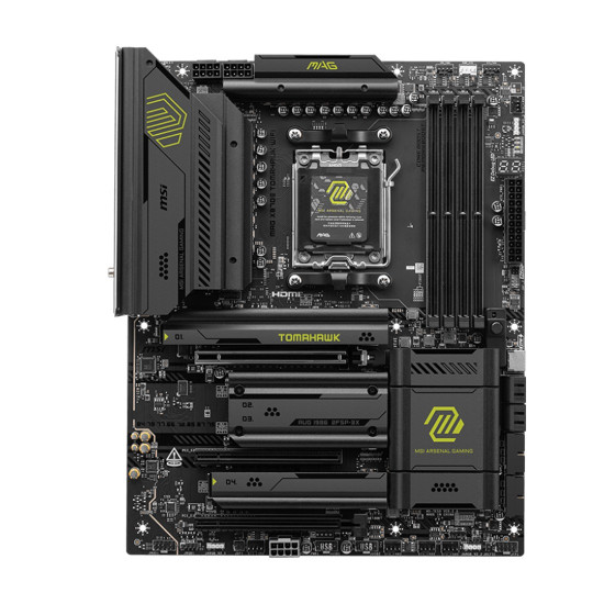 Дънна платка MSI MAG X870E TOMAHAWK WIFI, ATX, Socket AM5, 4x DDR5, 3x PCIe 3.0 x16