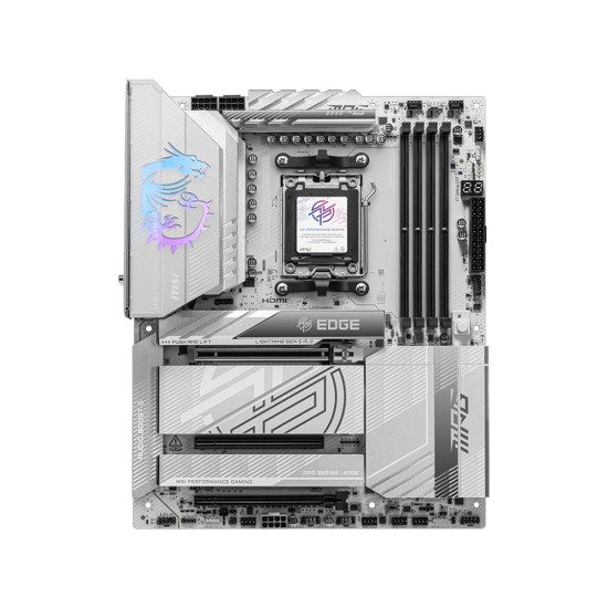 Дънна платка MSI MPG X870E EDGE TI WIFI, ATX, Socket AM5, 4x DDR5, 3x PCIe 3.0 x16