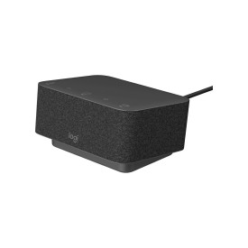 Преносима тонколона Logitech Logi Dock Bluetooth, HDMI, DisplayPort, Speakerphone, 6 Microphones, Certified for Teams/Zoom, Black