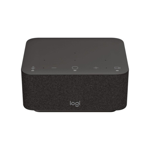 Преносима тонколона Logitech Logi Dock Bluetooth, HDMI, DisplayPort, Speakerphone, 6 Microphones, Certified for Teams/Zoom, Black