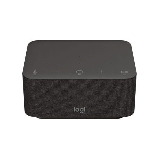 Преносима тонколона Logitech Logi Dock Bluetooth, HDMI, DisplayPort, Speakerphone, 6 Microphones, Certified for Teams/Zoom, Black