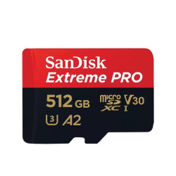 Карта памет SanDisk Extreme PRO microSDXC 512GB UHS-I, до 200MB/s, Class 10, V30, 4K UHD
